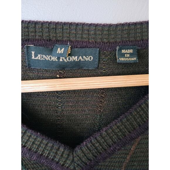 Lenor Romano v-neck sweater 100% extra fine merino wool quiet luxury minimalist - Picture 3 of 11